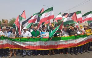 فیلم/ راهپیمایی «جمعههای خشم» در حمایت از مردم فلسطین در اهواز فیلم/ راهپیمایی «جمعههای خشم» در حمایت از مردم فلسطین در اهواز