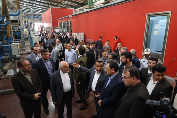 افتتاح و آغاز عملیات ساخت ۶ طرح صنعتی در شرکت نوین چوب اهواز