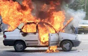 واژگونی و آتش گرفتن پراید در شوش پنج مصدوم داشت