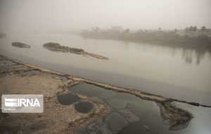 گرد و خاک در راه خوزستان