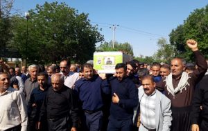 پیکر شهید پدافند هوایی در دزفول تشییع شد